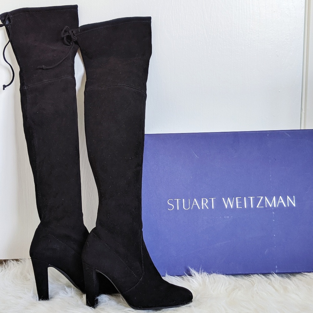Stuart Weitzman Highland Suede Over-knee Boots 5.5